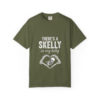 Load image into Gallery viewer, "There's a Skelly in My Belly" Halloween Skeleton Tee