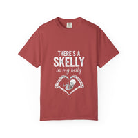 Load image into Gallery viewer, "There's a Skelly in My Belly" Halloween Skeleton Tee