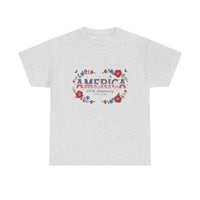 Load image into Gallery viewer, America 250th Anniversary Surrounded by Flowers T-shirt