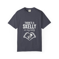 Load image into Gallery viewer, "There's a Skelly in My Belly" Halloween Skeleton Tee